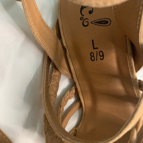 Ect wedges tan / nude light brown - Picture 4 of 5